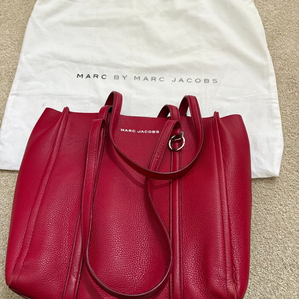 Michael Kors Cranberry Leather Medium Tote Bag